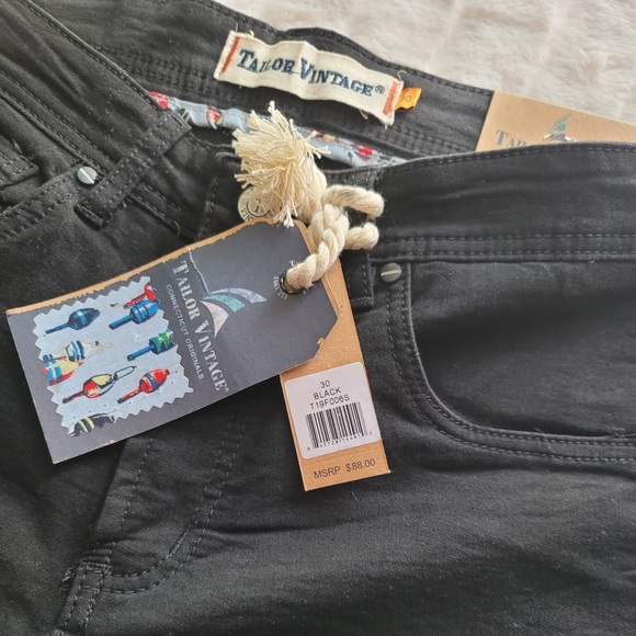 Tailor Vintage Connecticut Original men shorts | Black  | Size 30 | NWT - Picture 2 of 7